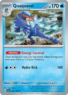 Quaquaval Rare card from Scarlet & Violet Base