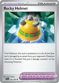 Rocky Helmet Uncommon card from Scarlet & Violet Base