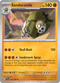Sandaconda Uncommon card from Scarlet & Violet Base