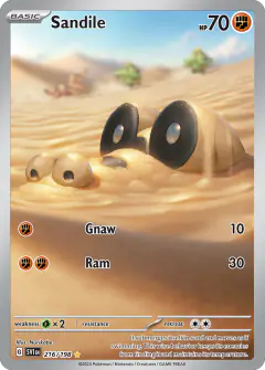 Sandile Illustration Rare card from Scarlet & Violet Base