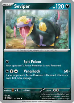 Seviper Common card from Scarlet & Violet Base