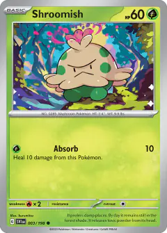 Shroomish Common card from Scarlet & Violet Base
