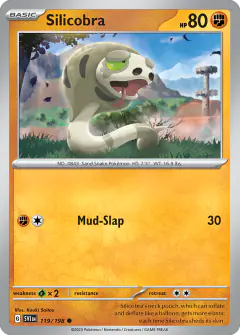 Silicobra Common card from Scarlet & Violet Base