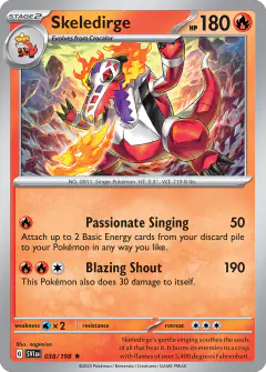 Skeledirge Rare card from Scarlet & Violet Base