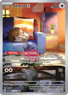 Skwovet Illustration Rare card from Scarlet & Violet Base