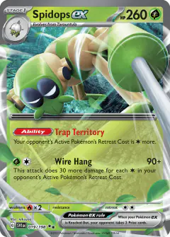 Spidops ex Double Rare card from Scarlet & Violet Base