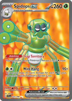Spidops ex Ultra Rare card from Scarlet & Violet Base