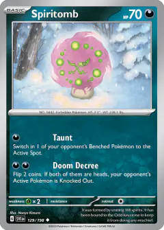 Spiritomb Uncommon card from Scarlet & Violet Base