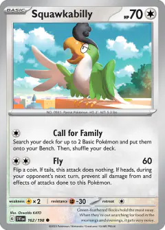 Squawkabilly Common card from Scarlet & Violet Base