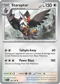 Staraptor Uncommon card from Scarlet & Violet Base