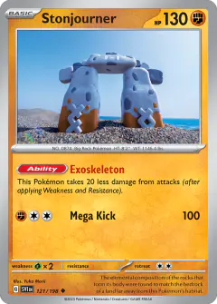 Stonjourner Uncommon card from Scarlet & Violet Base