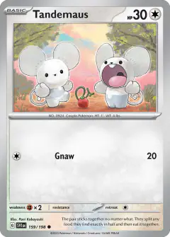 Tandemaus Common card from Scarlet & Violet Base