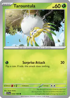 Tarountula Common card from Scarlet & Violet Base