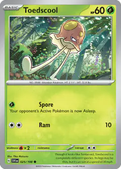 Toedscool Common card from Scarlet & Violet Base