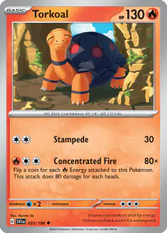 Torkoal Uncommon card from Scarlet & Violet Base