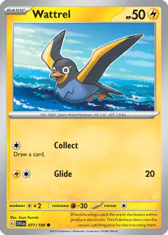 Wattrel Common card from Scarlet & Violet Base