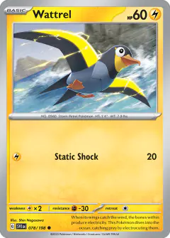 Wattrel Common card from Scarlet & Violet Base