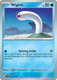 Wiglett Common card from Scarlet & Violet Base