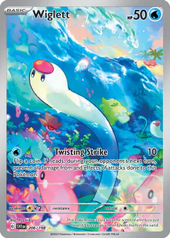 Wiglett Illustration Rare card from Scarlet & Violet Base