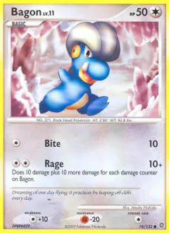 Bagon Common card from Secret Wonders