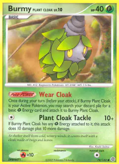 Burmy Plant Cloak Common card from Secret Wonders