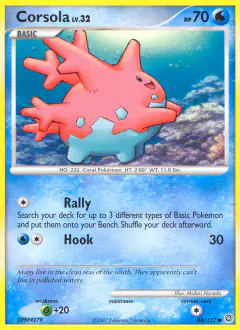 Corsola Common card from Secret Wonders