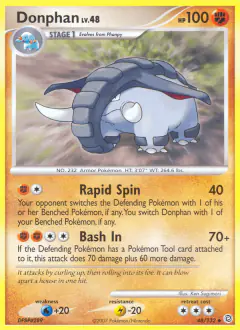 Donphan Uncommon card from Secret Wonders