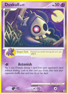Duskull Common card from Secret Wonders