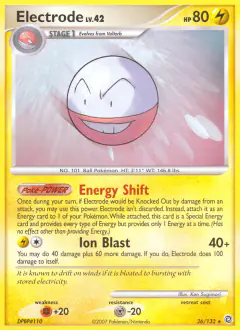 Electrode Rare card from Secret Wonders