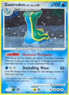 Gastrodon East Sea Rare Holo card from Secret Wonders
