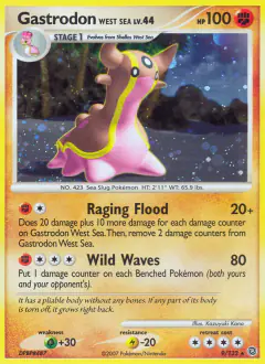 Gastrodon West Sea Rare Holo card from Secret Wonders