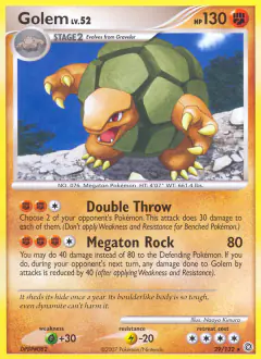Golem Rare card from Secret Wonders