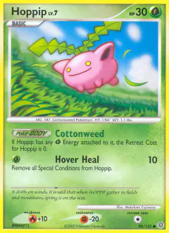 Hoppip Common card from Secret Wonders