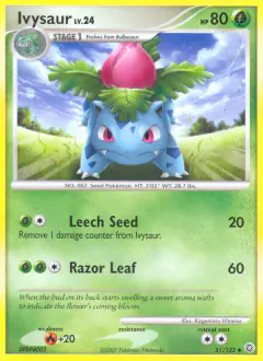 Ivysaur Uncommon card from Secret Wonders