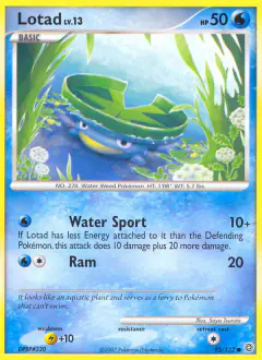 Lotad Common card from Secret Wonders