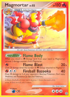 Magmortar Rare card from Secret Wonders