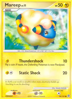 Mareep Common card from Secret Wonders