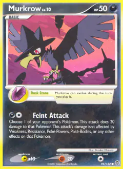 Murkrow Common card from Secret Wonders