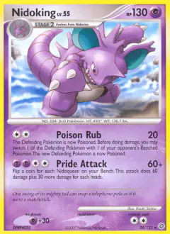 Nidoking Rare card from Secret Wonders