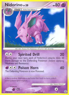 Nidorino Uncommon card from Secret Wonders