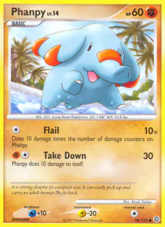 Phanpy Common card from Secret Wonders