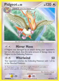 Pidgeot Rare card from Secret Wonders