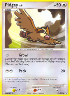 Pidgey Common card from Secret Wonders