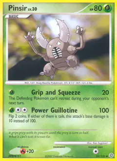 Pinsir Uncommon card from Secret Wonders