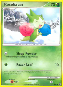 Roselia Uncommon card from Secret Wonders