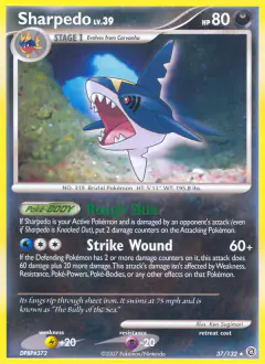 Sharpedo Rare card from Secret Wonders