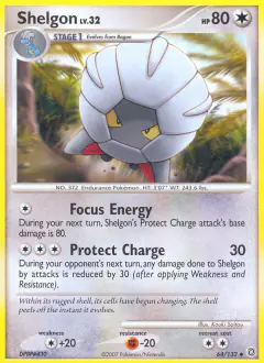 Shelgon Uncommon card from Secret Wonders