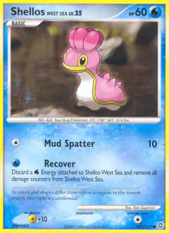 Shellos West Sea Common card from Secret Wonders