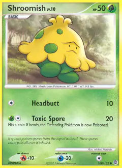 Shroomish Common card from Secret Wonders