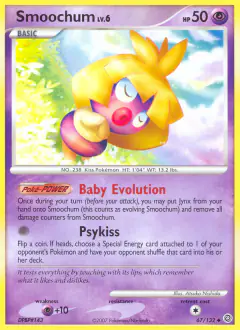 Smoochum Uncommon card from Secret Wonders